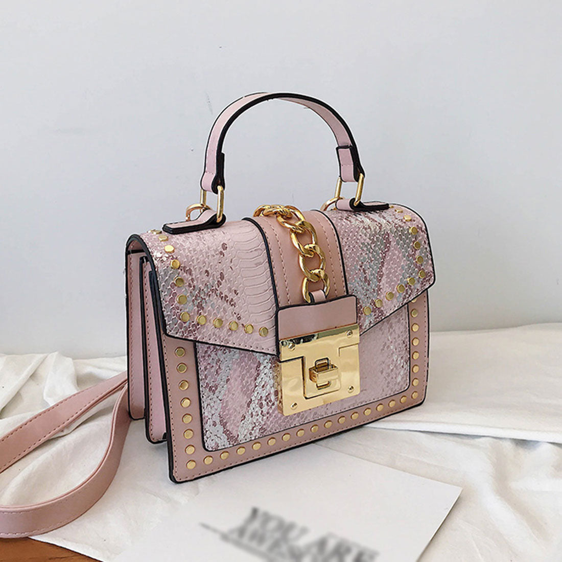 ミニバッグ スクエア ミニ ショルダー,ピンク