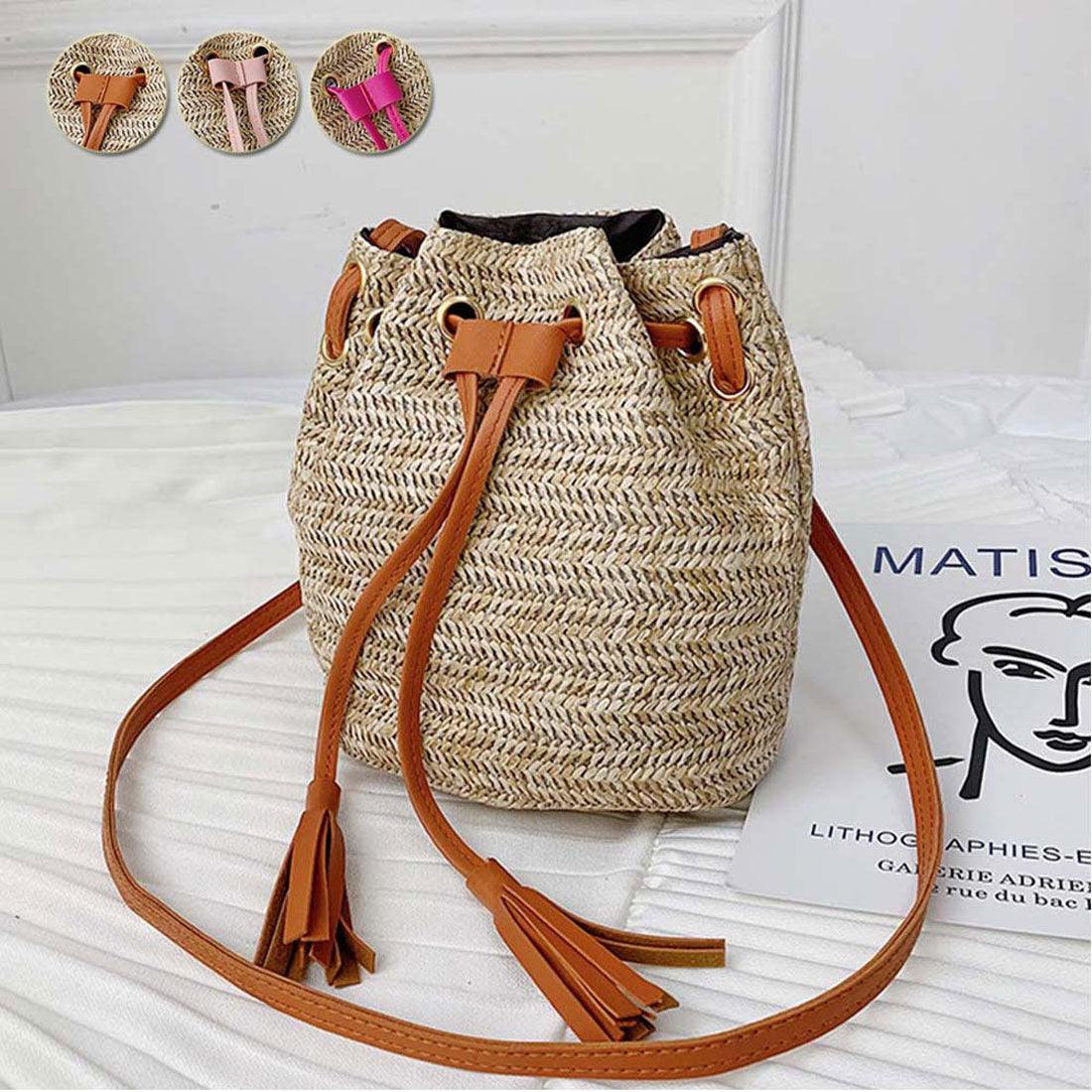 かごバッグ ストローバッグ レディース,キャメル