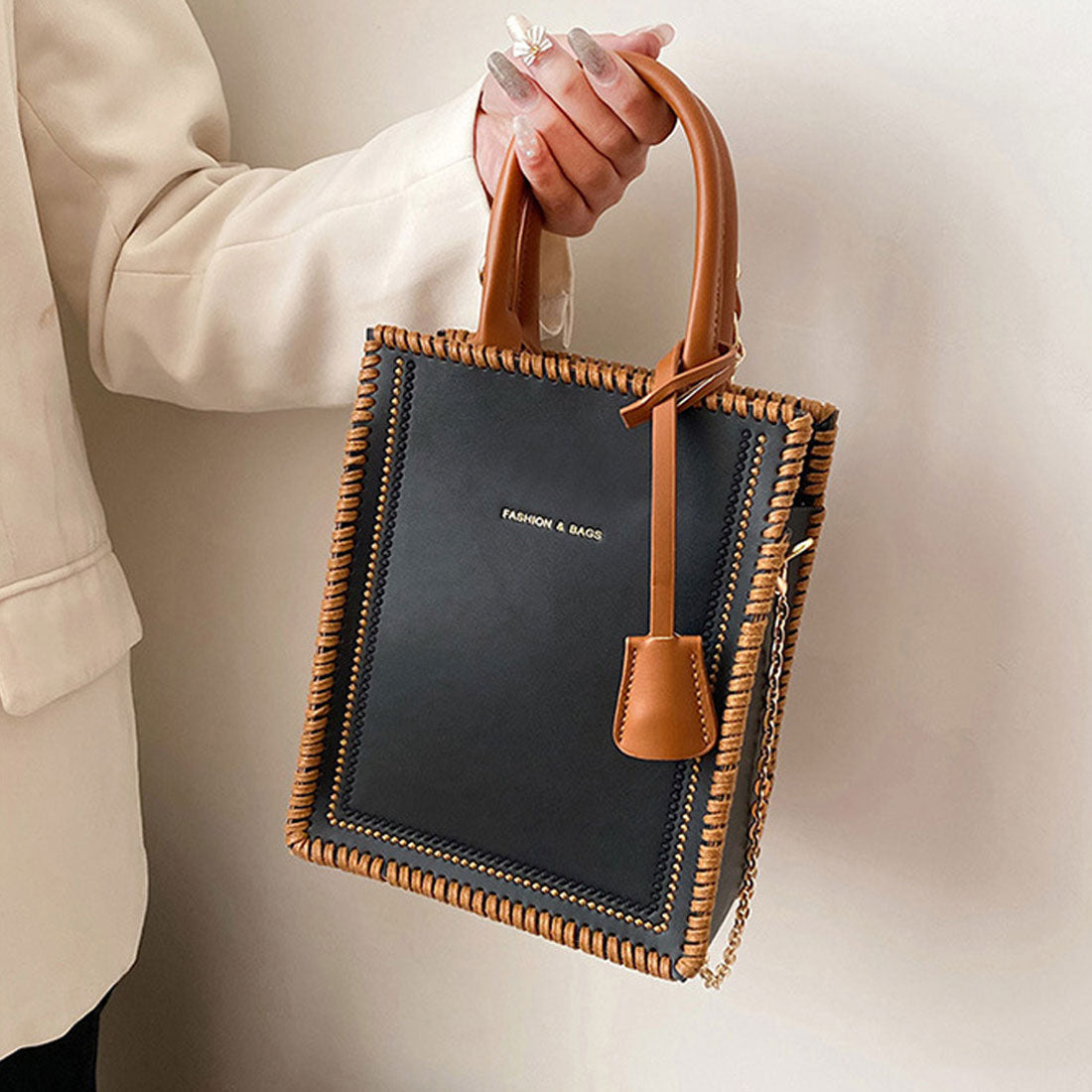 ショルダーバッグ チェーン PUレザー