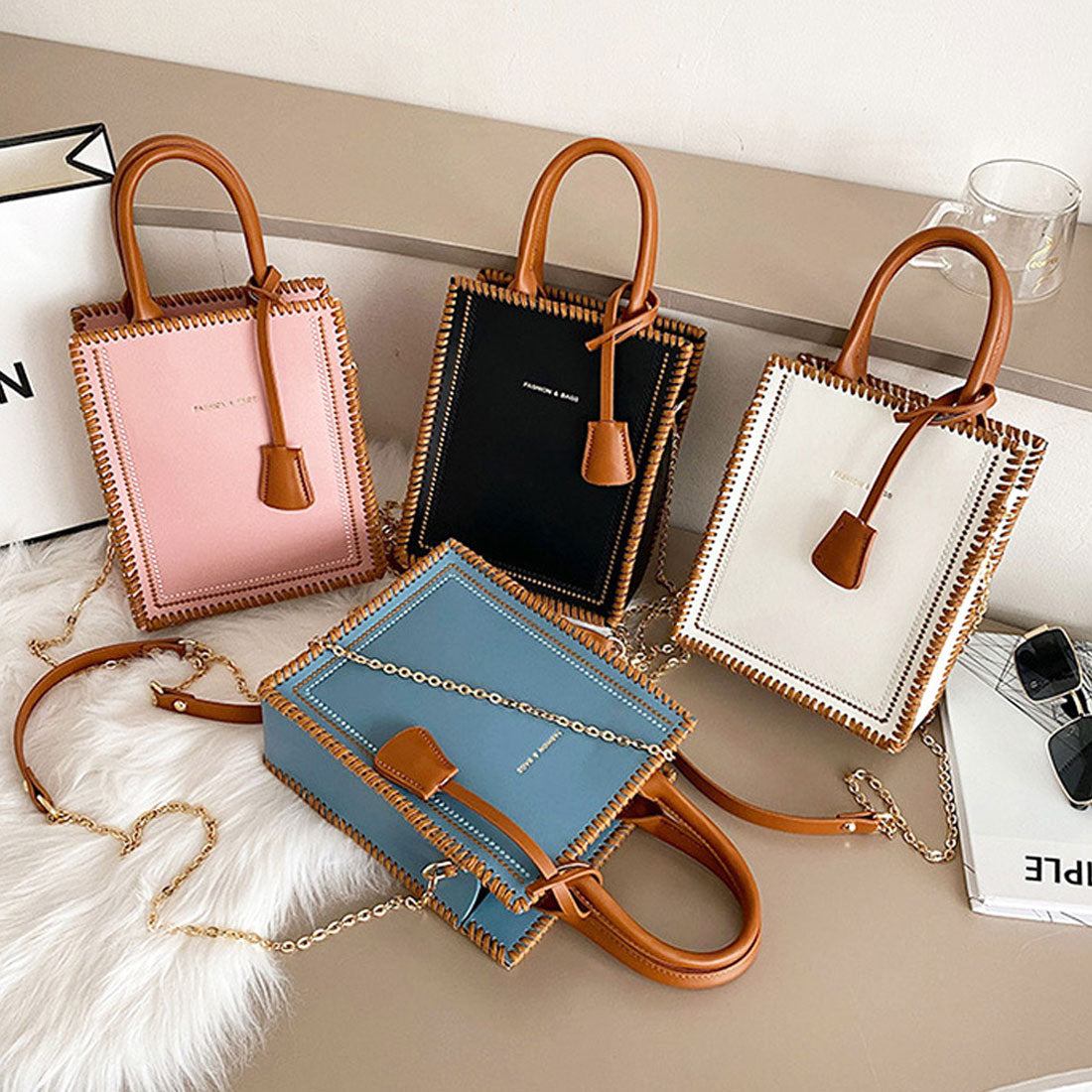 ショルダーバッグ チェーン PUレザー