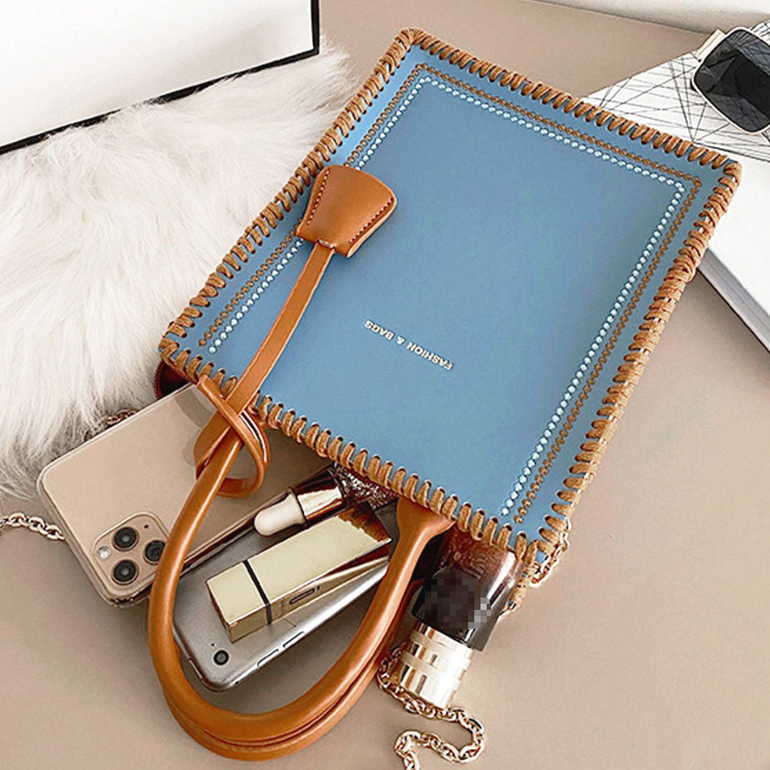 ショルダーバッグ チェーン PUレザー