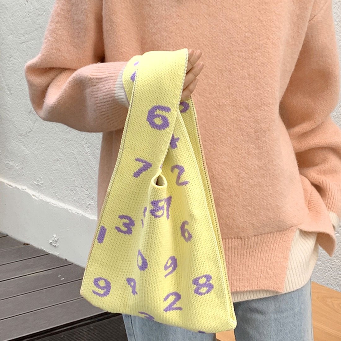 ニットバッグ レディースミニトートバック,カラー