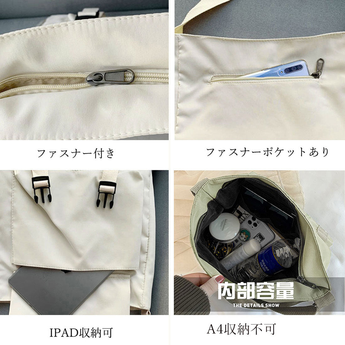 ショルダーバッグ レディース 軽いバッグ くすみカーキ色