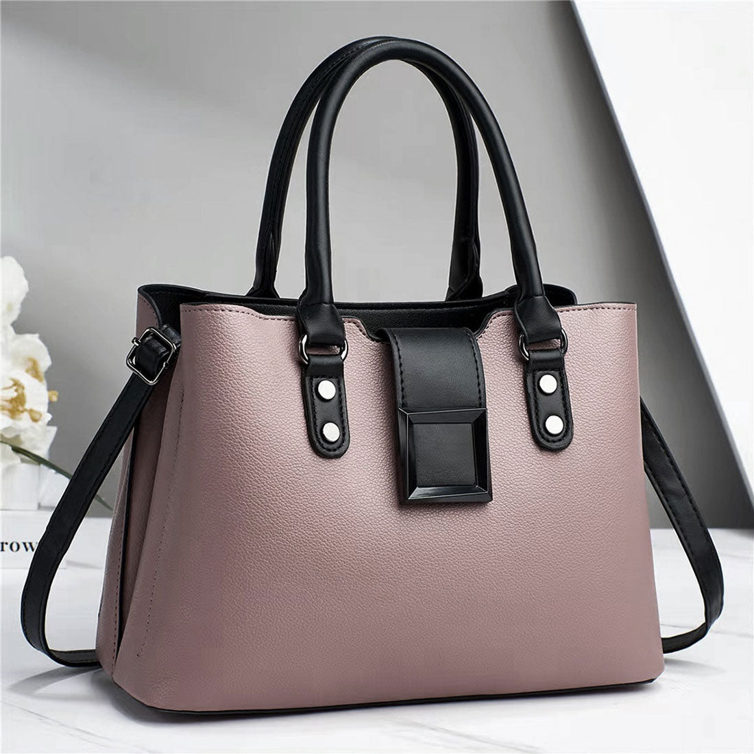 トートバッグ レディースショルダーバッグ,くすみピンク