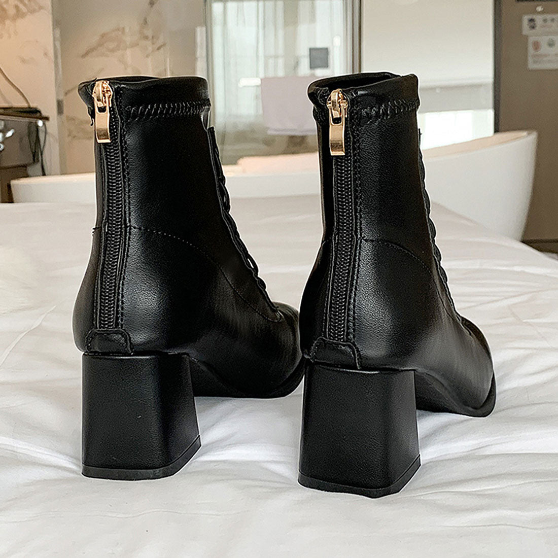 ショートブーツ 秋冬 レディース 韓国