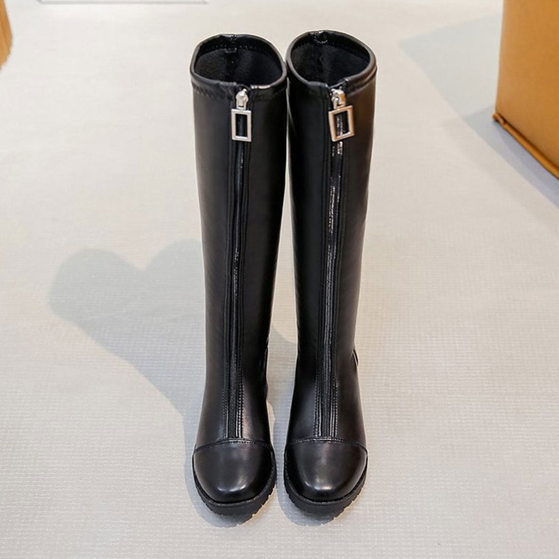 裏起毛 ジョッキーブーツ レディース 冬