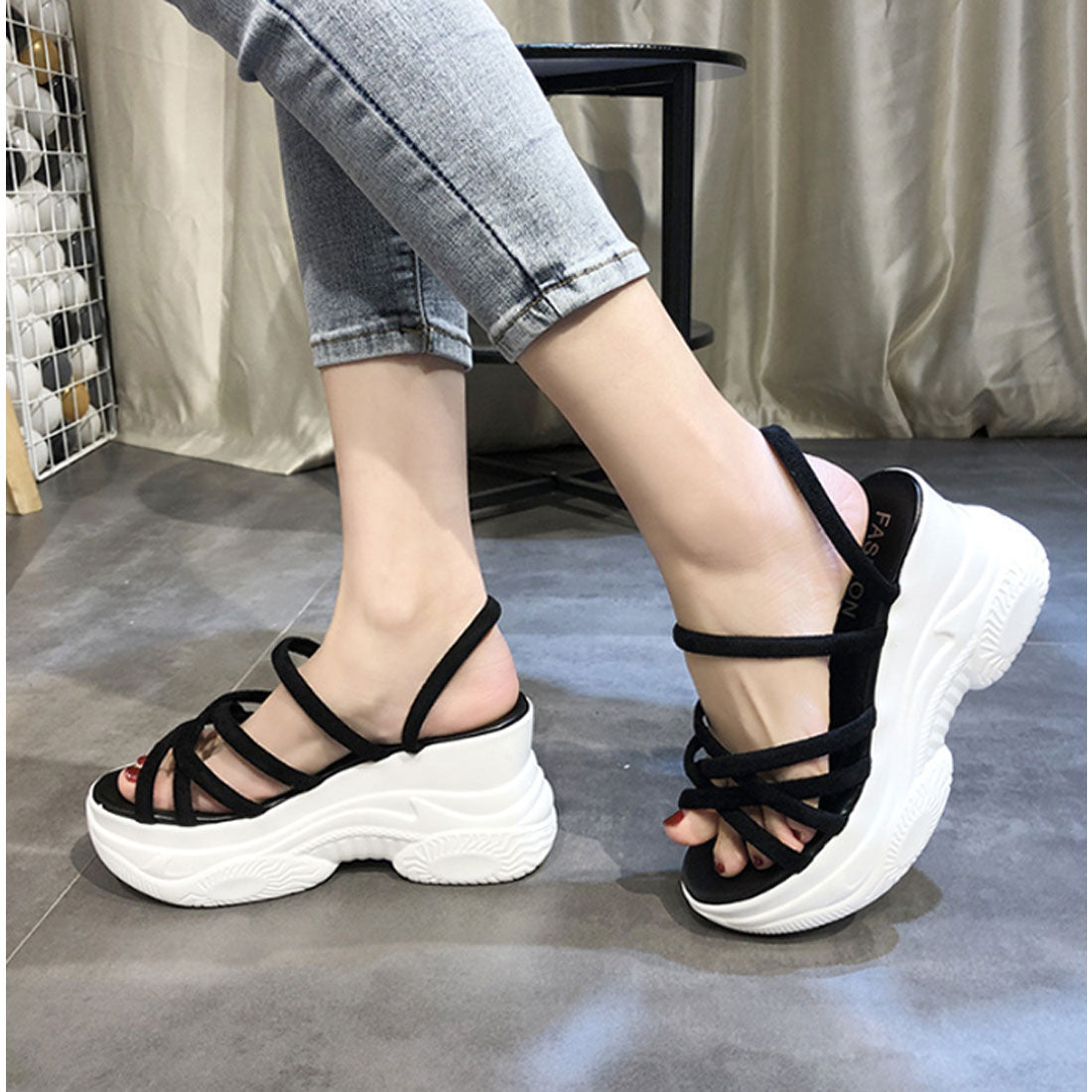 厚底サンダル レディース 韓国 夏