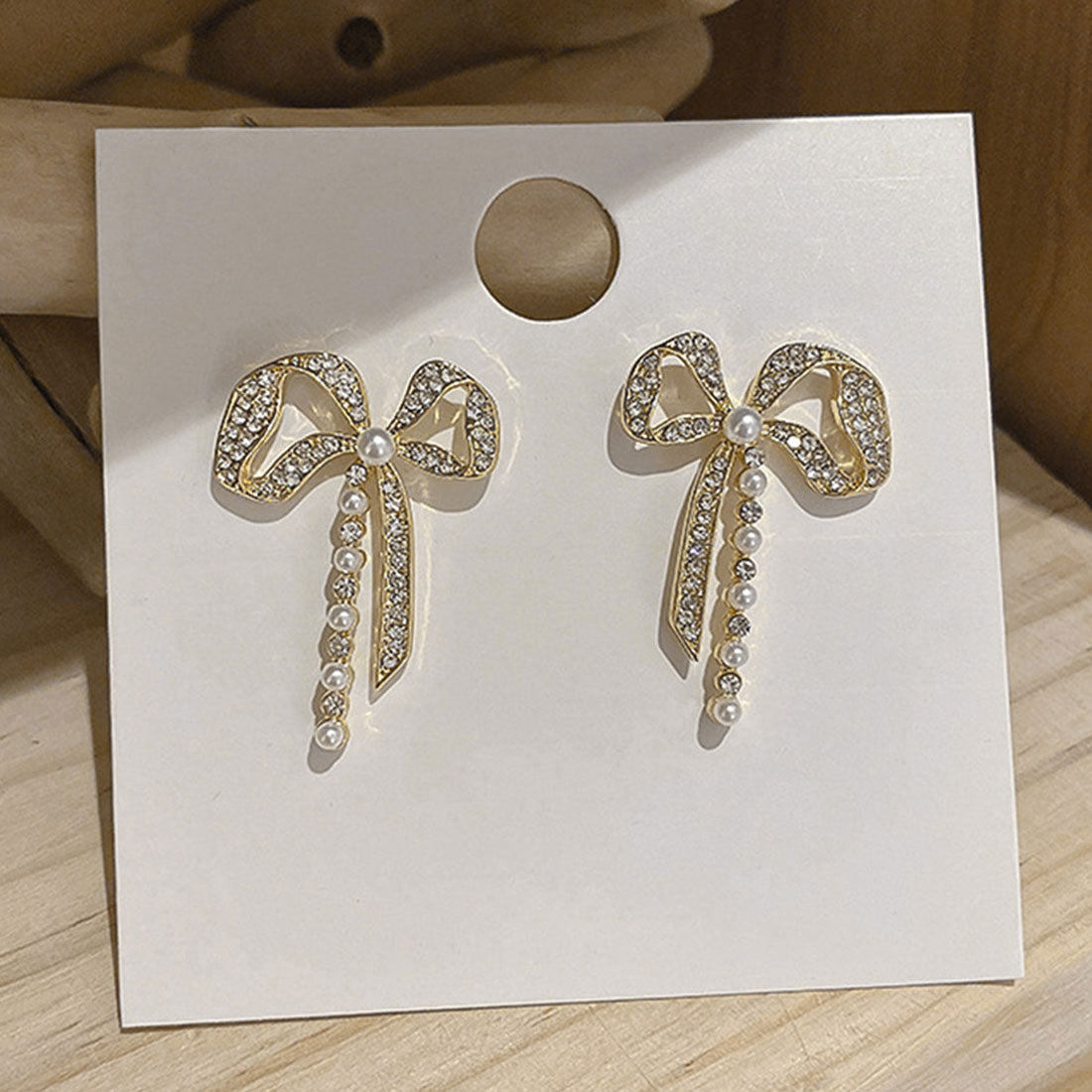 ピアス 蝶結び レディース ゴールド