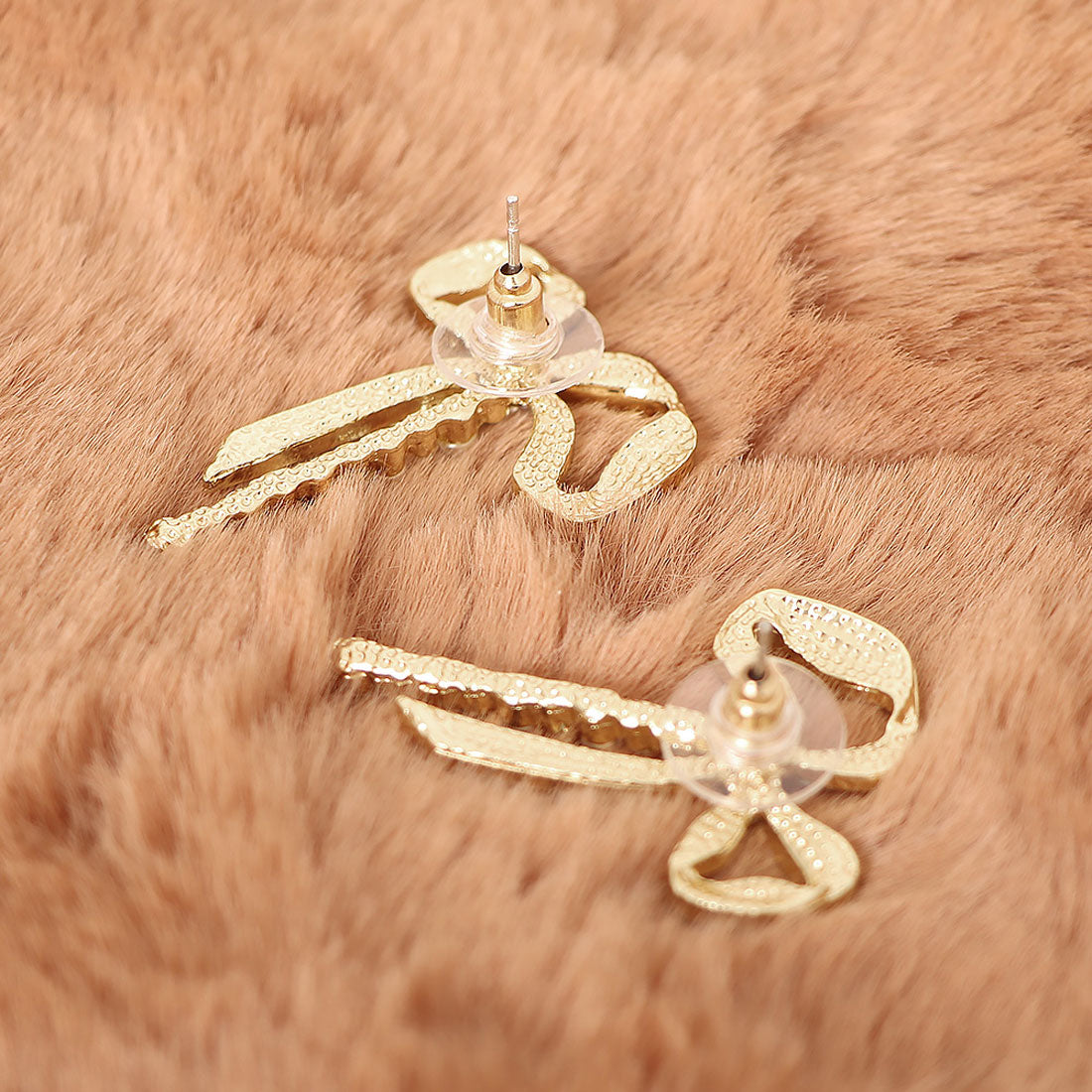 ピアス 蝶結び レディース ゴールド