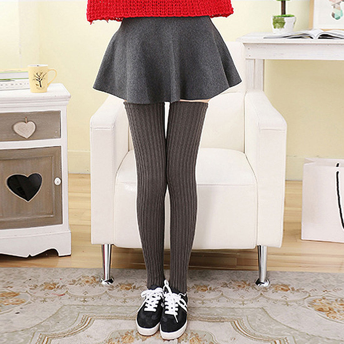 レッグウォーマー 靴下 レディース ブラック