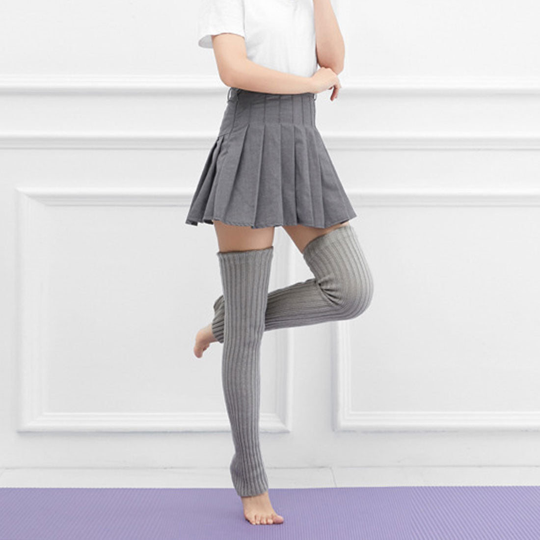 レッグウォーマー 靴下 レディース ブラック