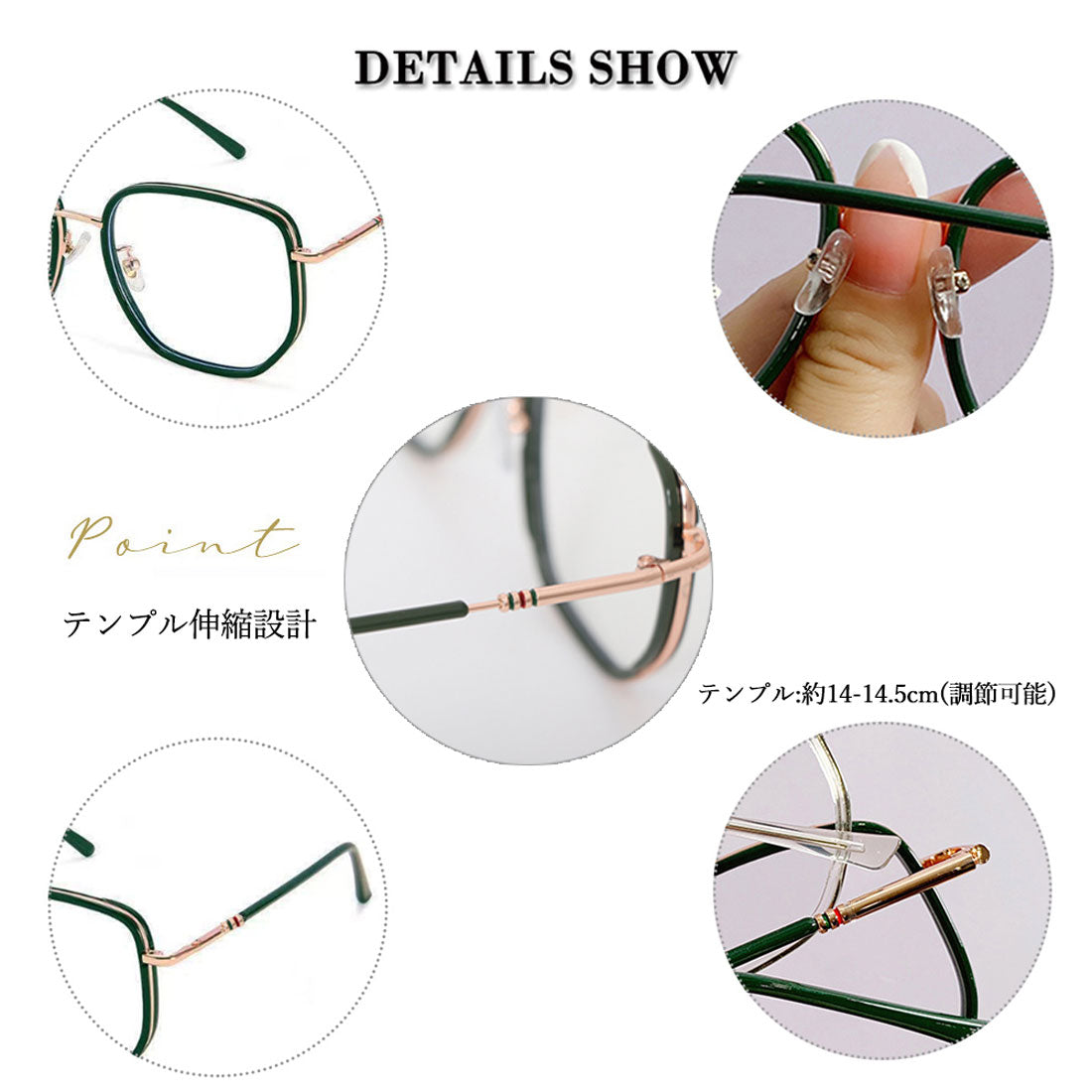 伊達メガネ ブルーライトカットPCメガネ