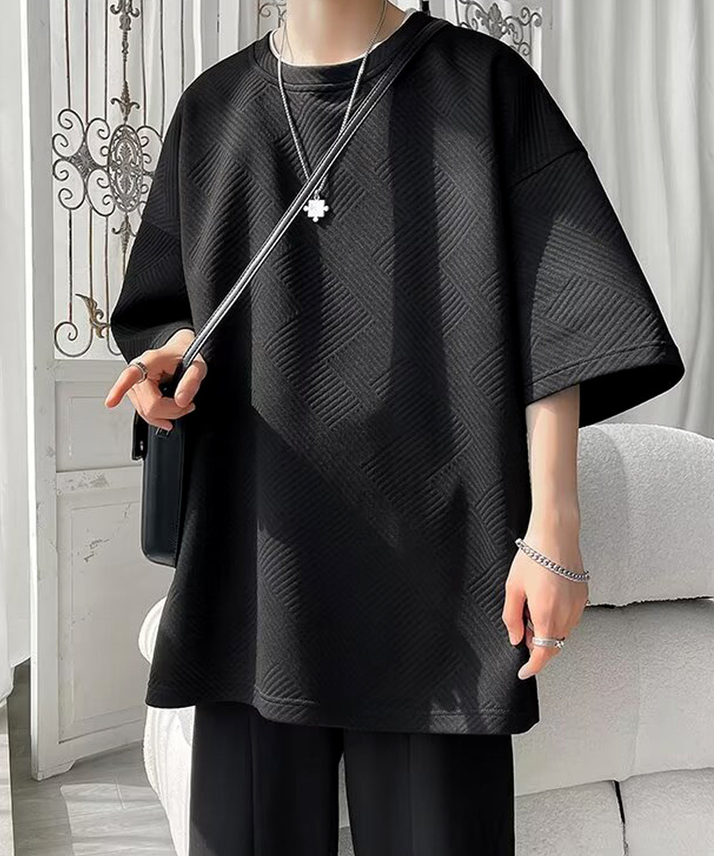 ミニミニストア miniministore ふくれ幾何学 クルーネック半袖 Tシャツ