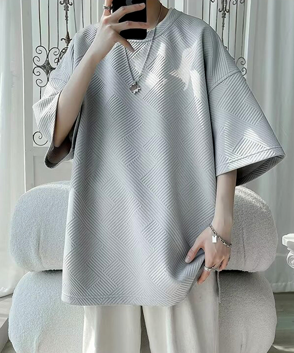 ミニミニストア miniministore ふくれ幾何学 クルーネック半袖 Tシャツ