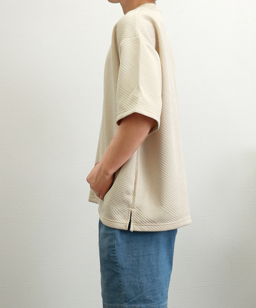 ミニミニストア miniministore ふくれ幾何学 クルーネック半袖 Tシャツ