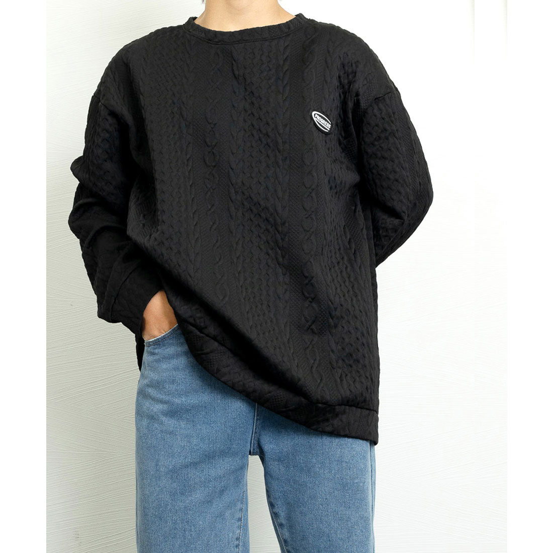 ミニミニストア miniministore トレーナー 秋服 長袖 丸襟プルオーバー