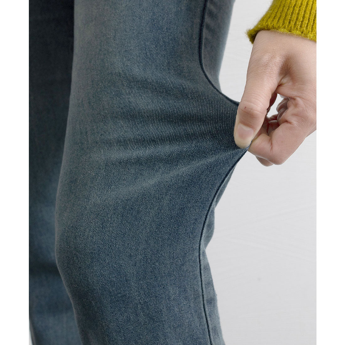 ミニミニストア miniministore セミフレアデニムパンツ 美脚デニムパンツ