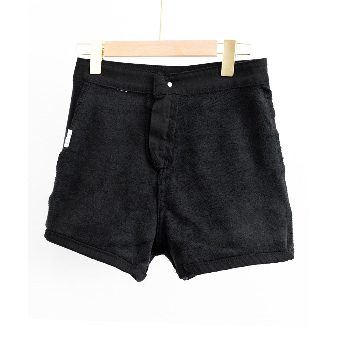 ミニミニストア miniministore 裏起毛 デニムショートパンツ レディース (ブラック) ブラック