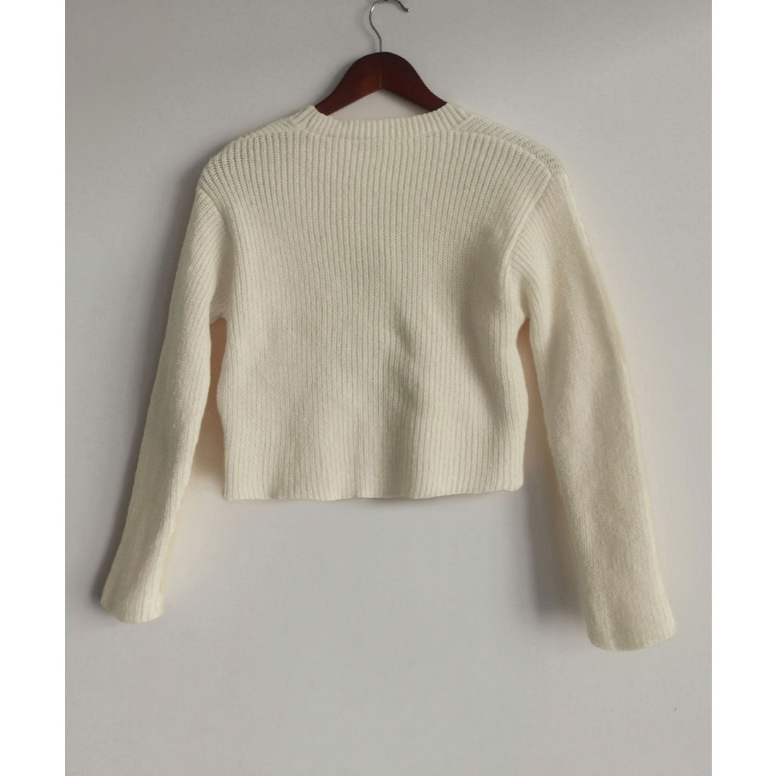 ミニミニストア miniministore ニットカーディガン リボン付 秋冬羽織り (ピンク) ピンク