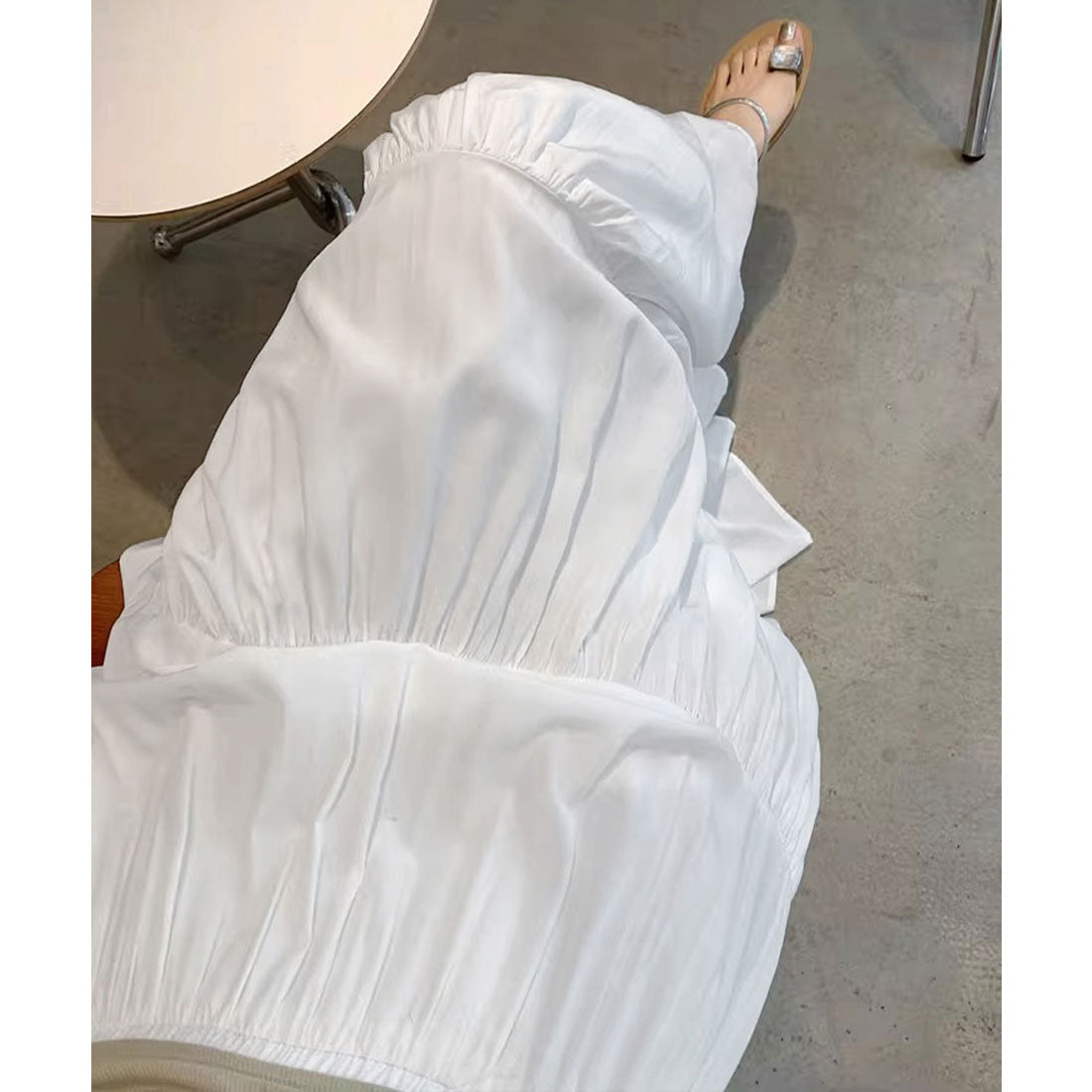 ミニミニストア miniministore ティアードロングスカート レディース春夏 (ホワイト) ホワイト