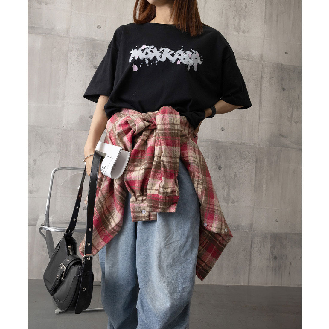 ミニミニストア miniministore ロングtシャツ ビッグシルエットTシャツ (ブラウン) ブラウン