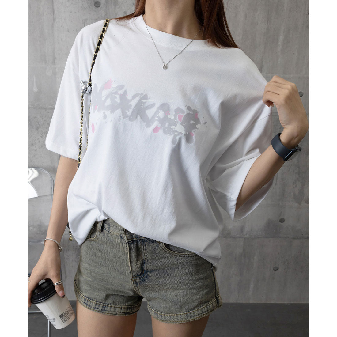 ミニミニストア miniministore ロングtシャツ ビッグシルエットTシャツ (ブラウン) ブラウン