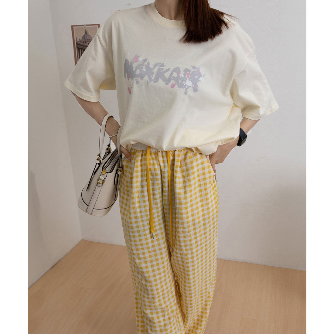 ミニミニストア miniministore ロングtシャツ ビッグシルエットTシャツ (ブラウン) ブラウン