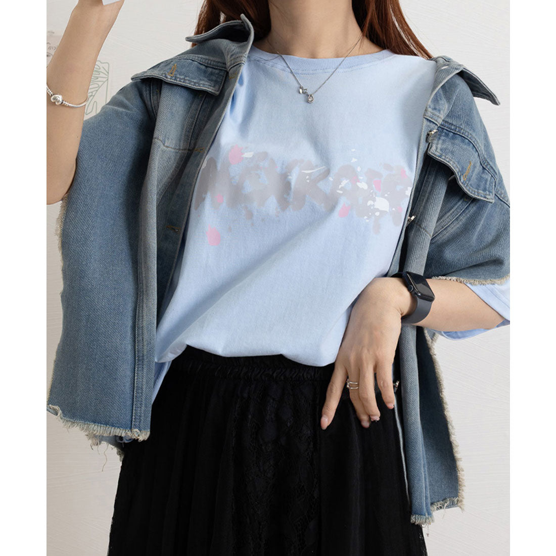 ミニミニストア miniministore ロングtシャツ ビッグシルエットTシャツ (ブラウン) ブラウン