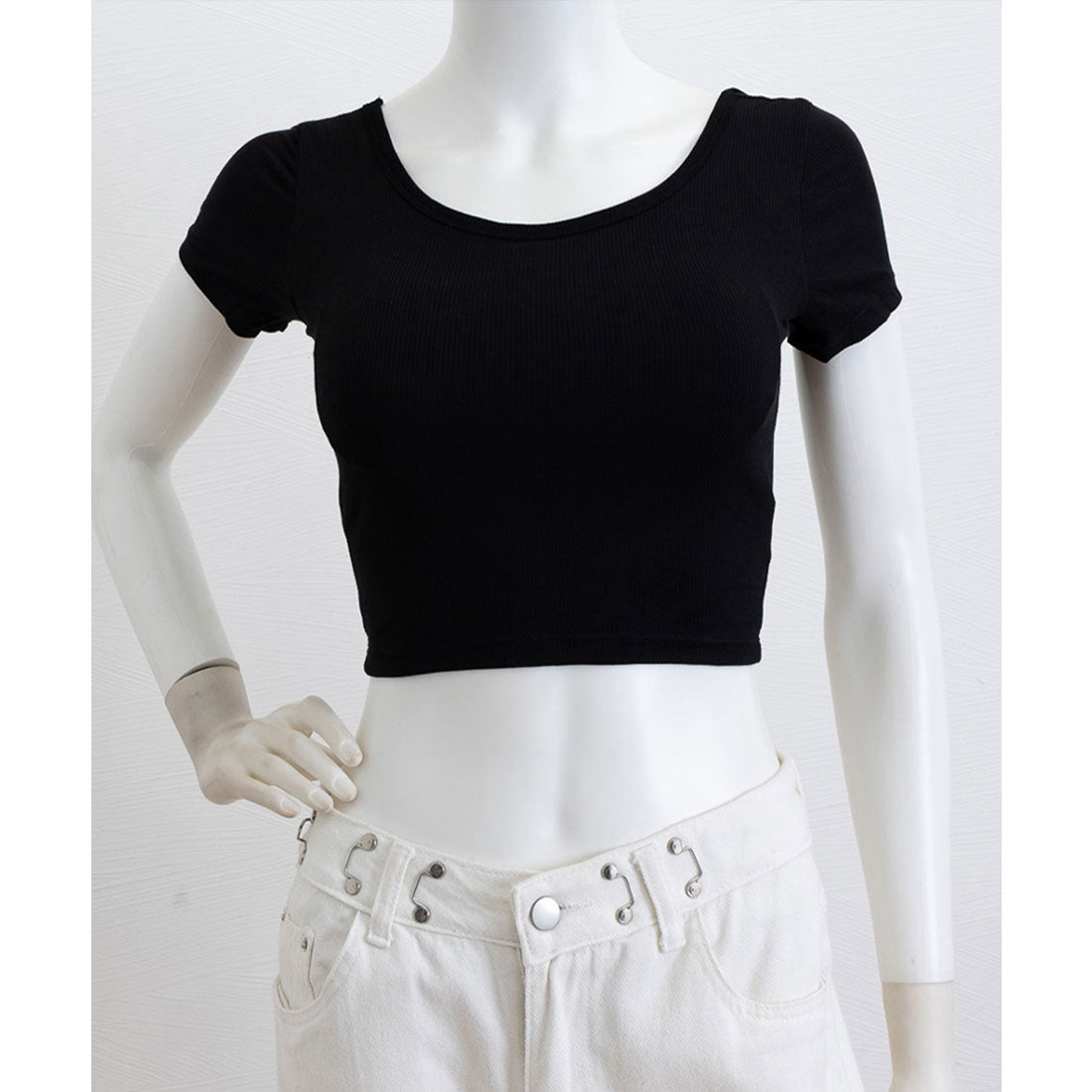 ミニミニストア miniministore 背中あきトップス カップ付き ブラトップ (ホワイト) ホワイト