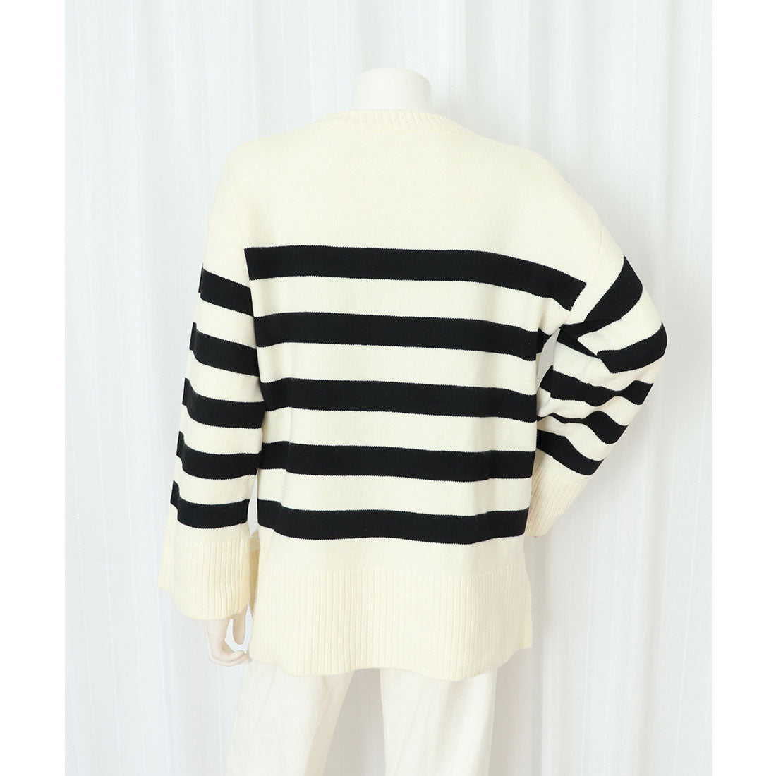 ミニミニストア miniministore ニットトップス レディース ボーダー (オフホワイト) オフホワイト