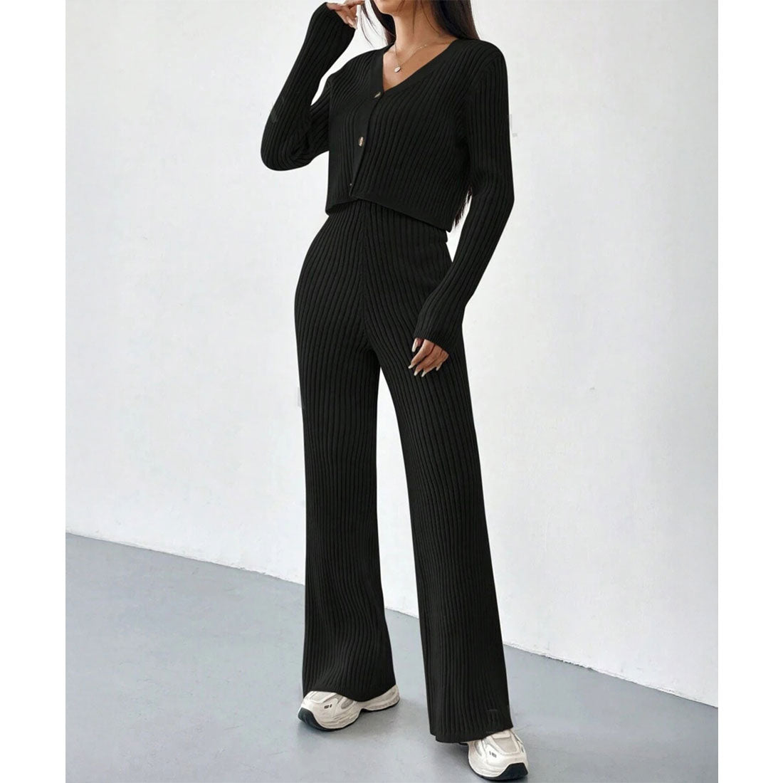 ミニミニストア miniministore ニットセットアップ トップス パンツ (ベージュ) ベージュ