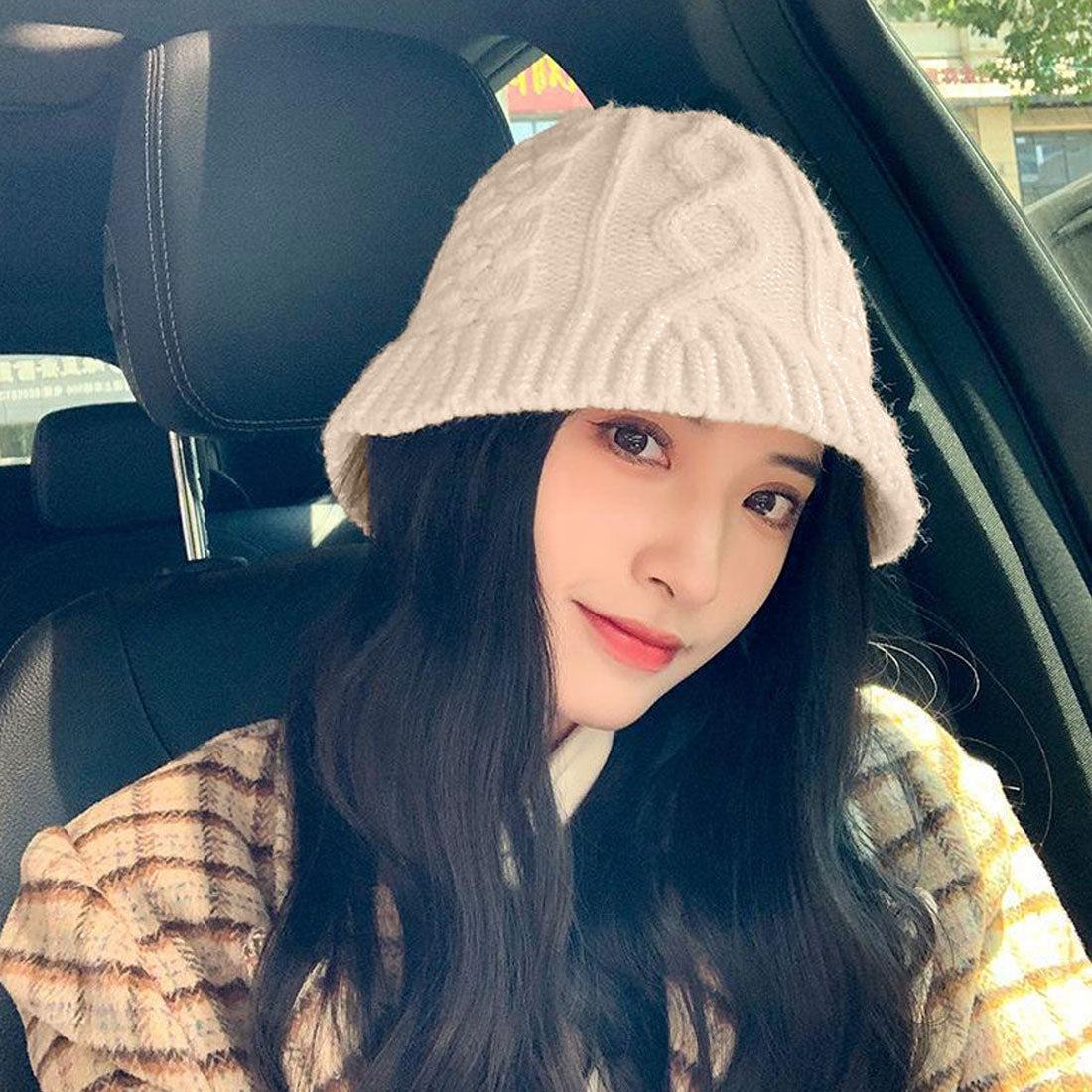 ミニミニストア miniministore ニットハット レディース 編み 韓国風 (グレー) グレー