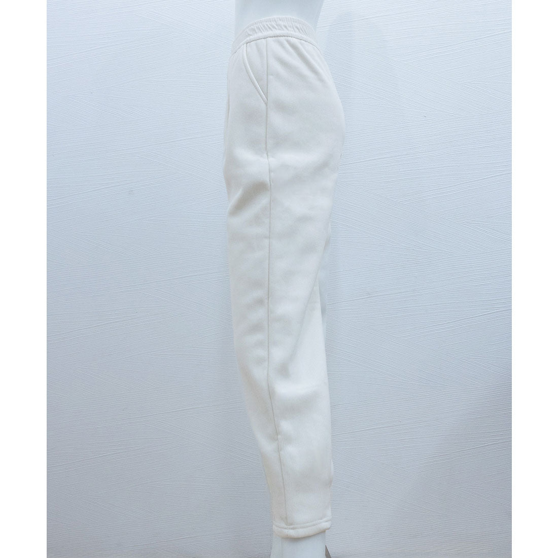 ミニミニストア miniministore 裏起毛コーデュロイテーパードパンツ9分丈 (ブラック) ブラック