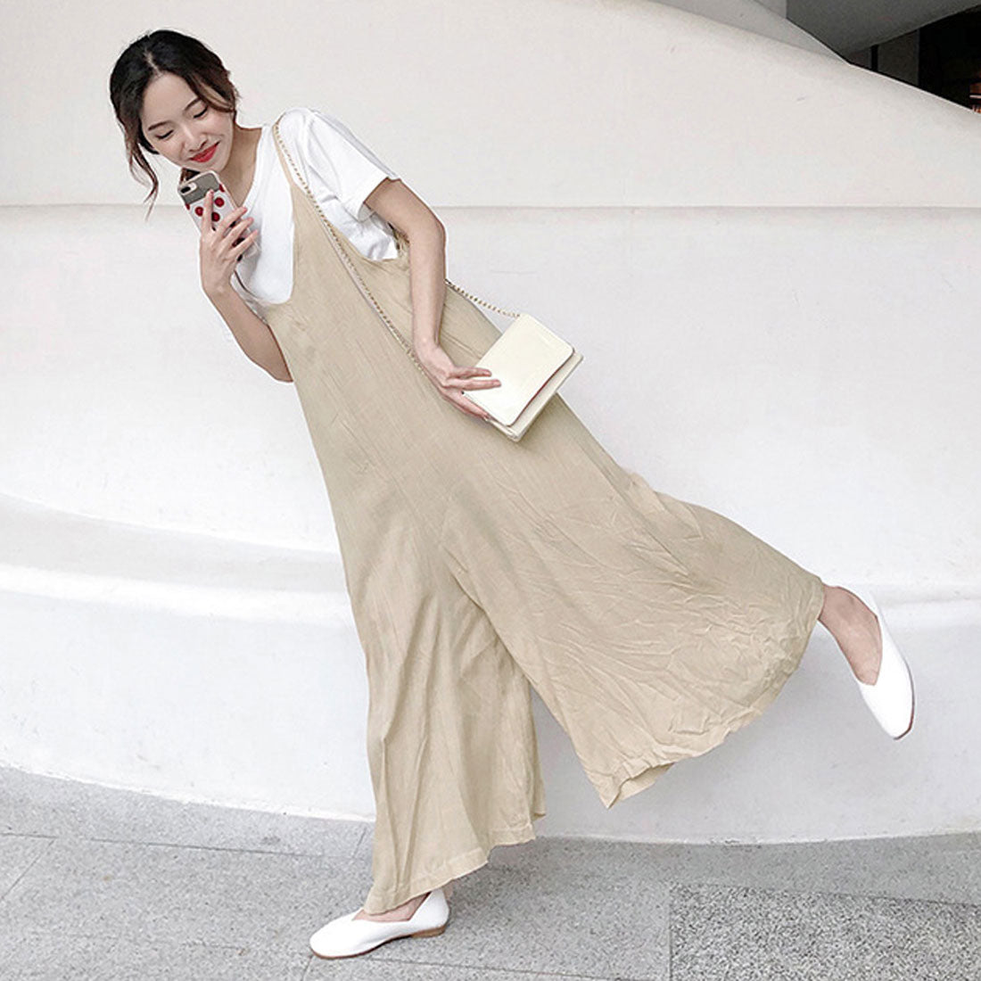 オールインワン サロペット レディース