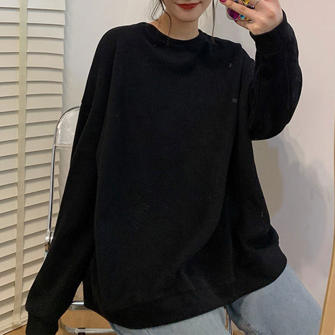 スウェットトレーナー 長袖 レディース