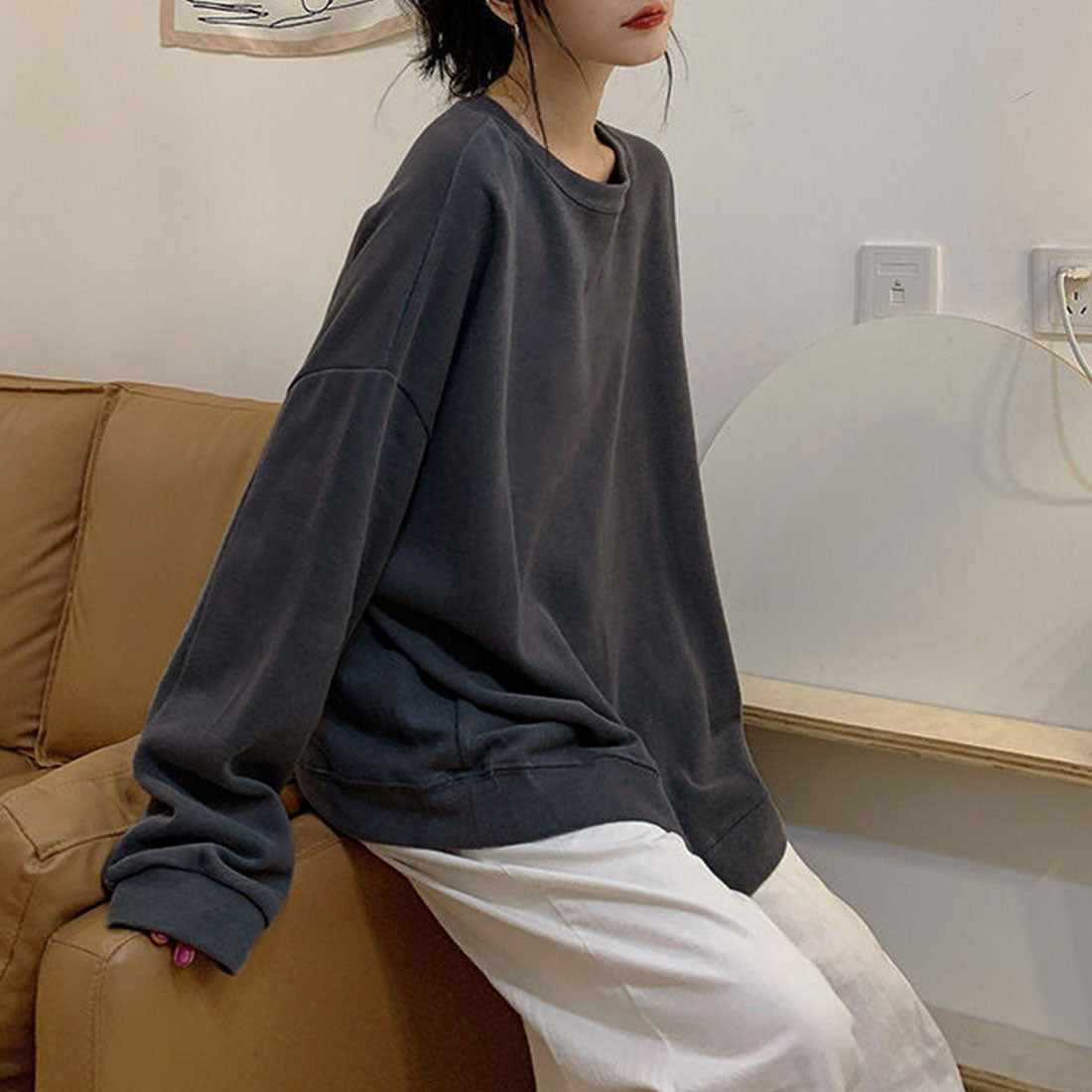 スウェットトレーナー 長袖 レディース
