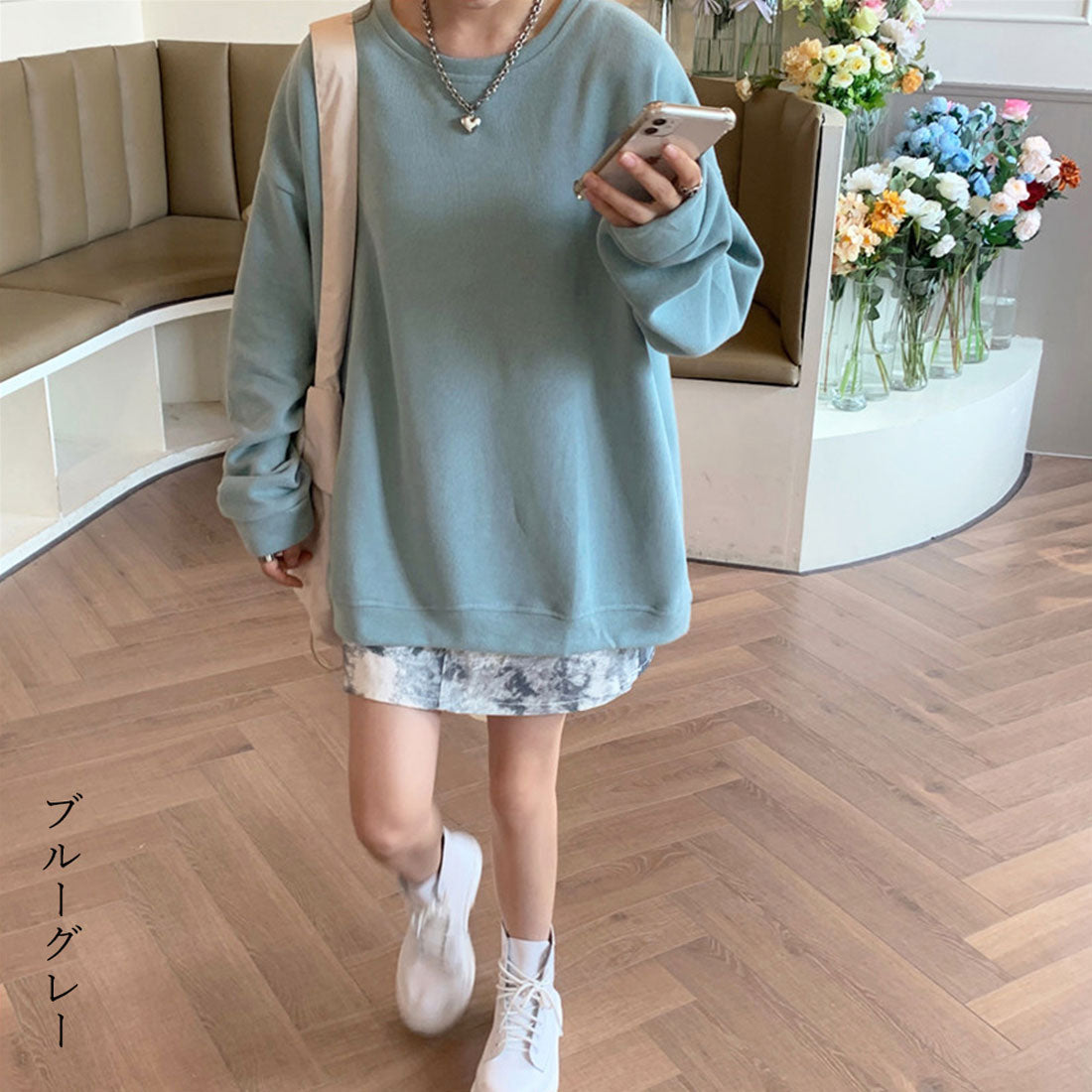 スウェットトレーナー 長袖 レディース