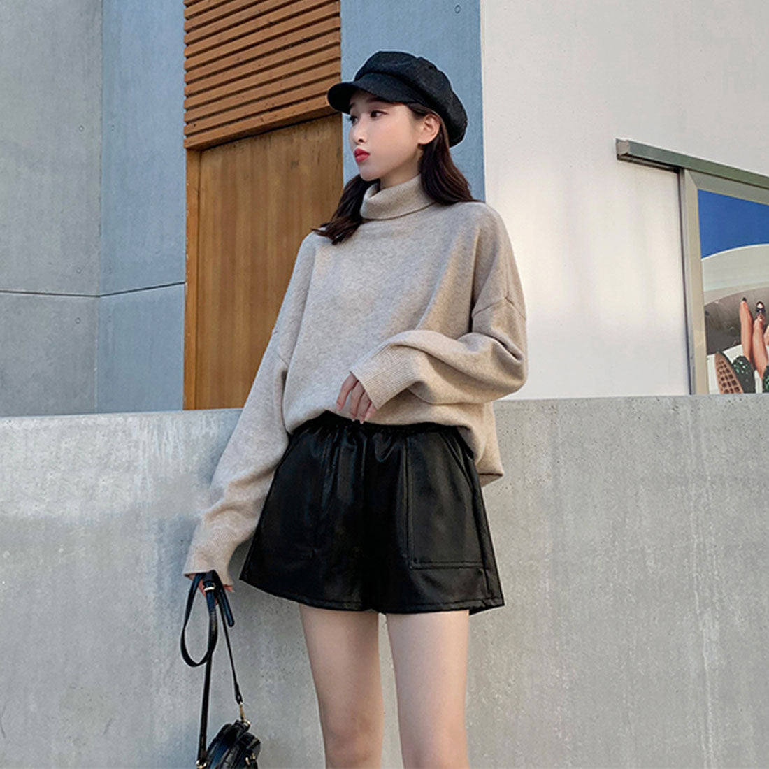 ハイウエスト ショートパンツ レディース