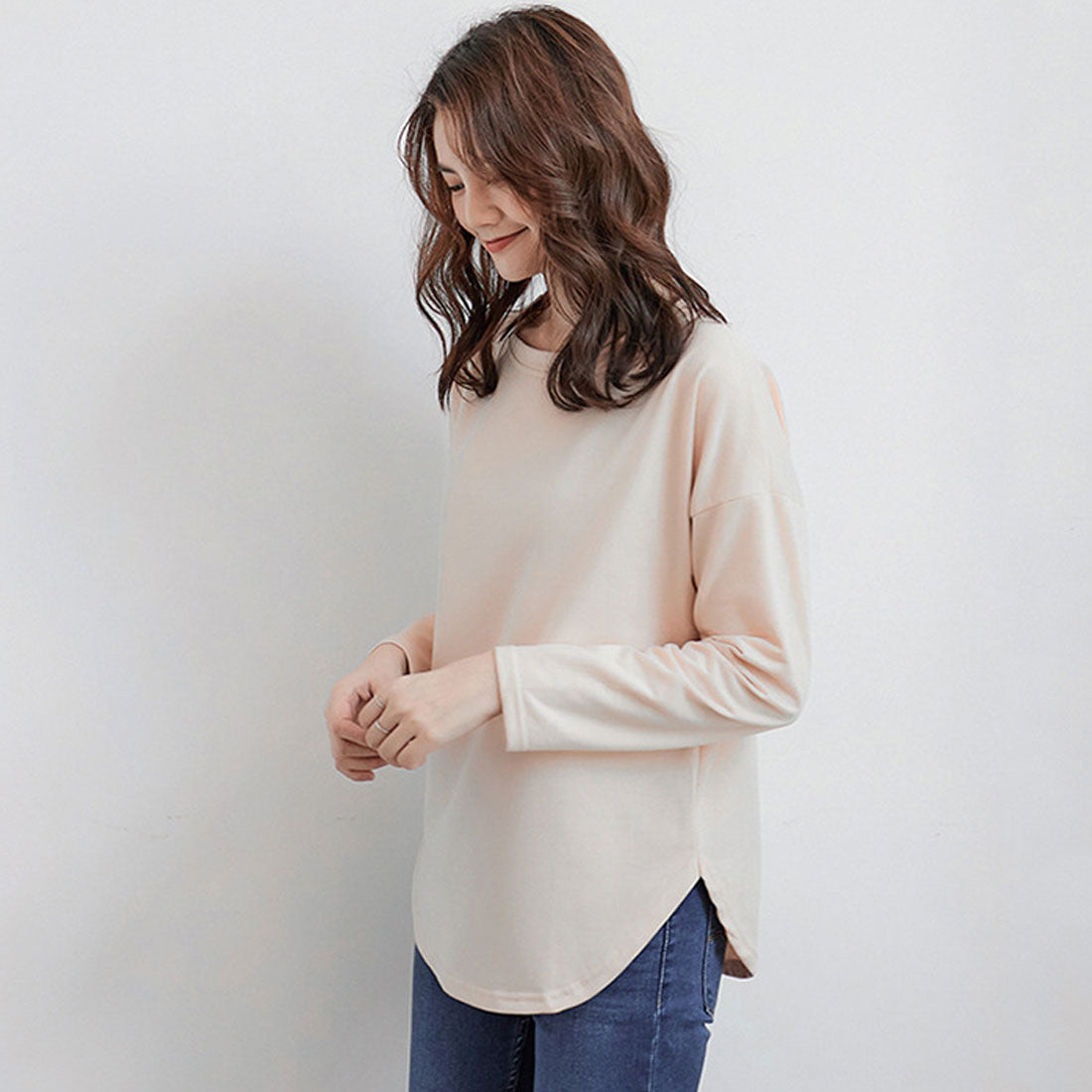 tシャツ スリット カットソー ホワイト