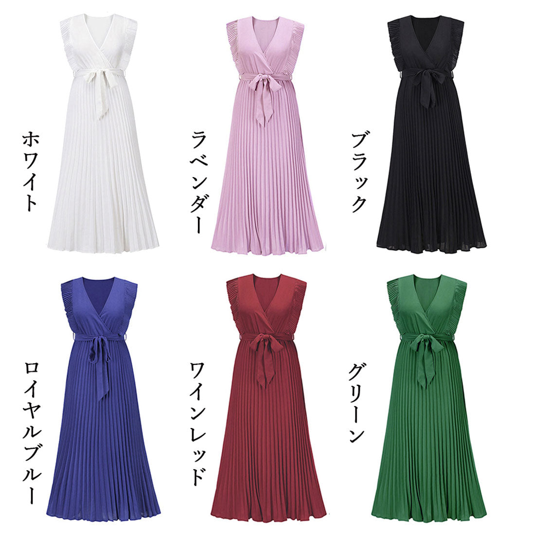 プリーツワンピース 韓国風 レディース夏