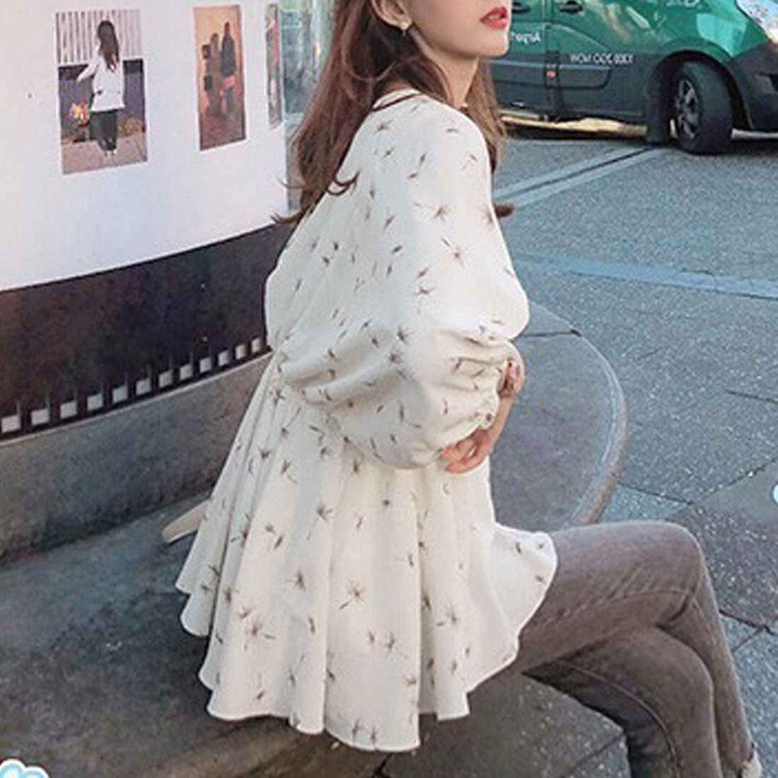 フレア シャツブラウス レディース 夏服