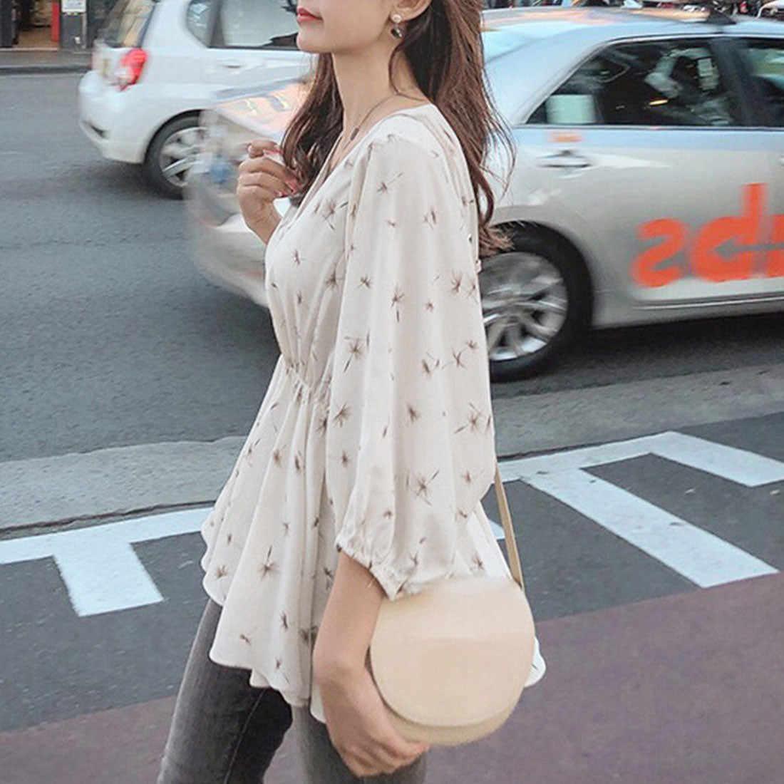 フレア シャツブラウス レディース 夏服