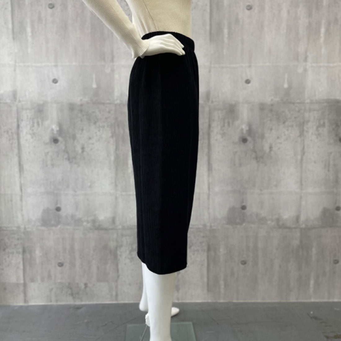 コーデュロイスカート バックスリット秋冬