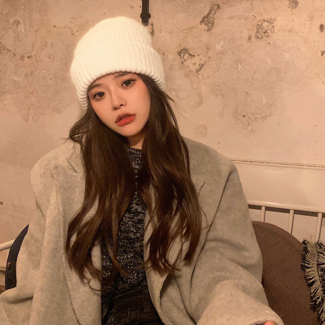 ニット帽子 レディース帽子 韓国 秋冬