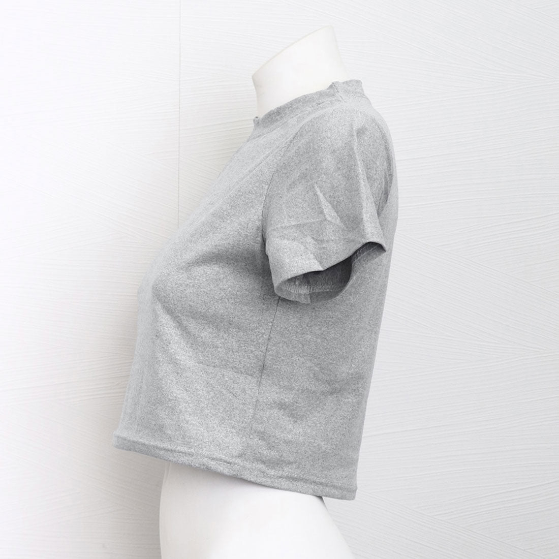 ショート丈tシャツ へそ出し 8色 夏