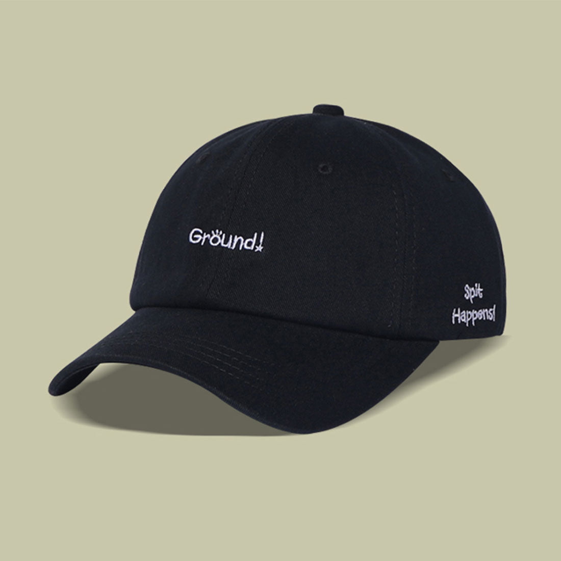 英字ロゴキャップ 刺しゅう 帽子 小顔,ブラック