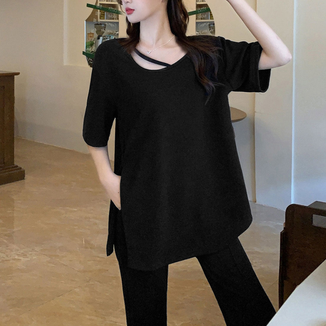 セットアップ レディース 夏服体型カバー