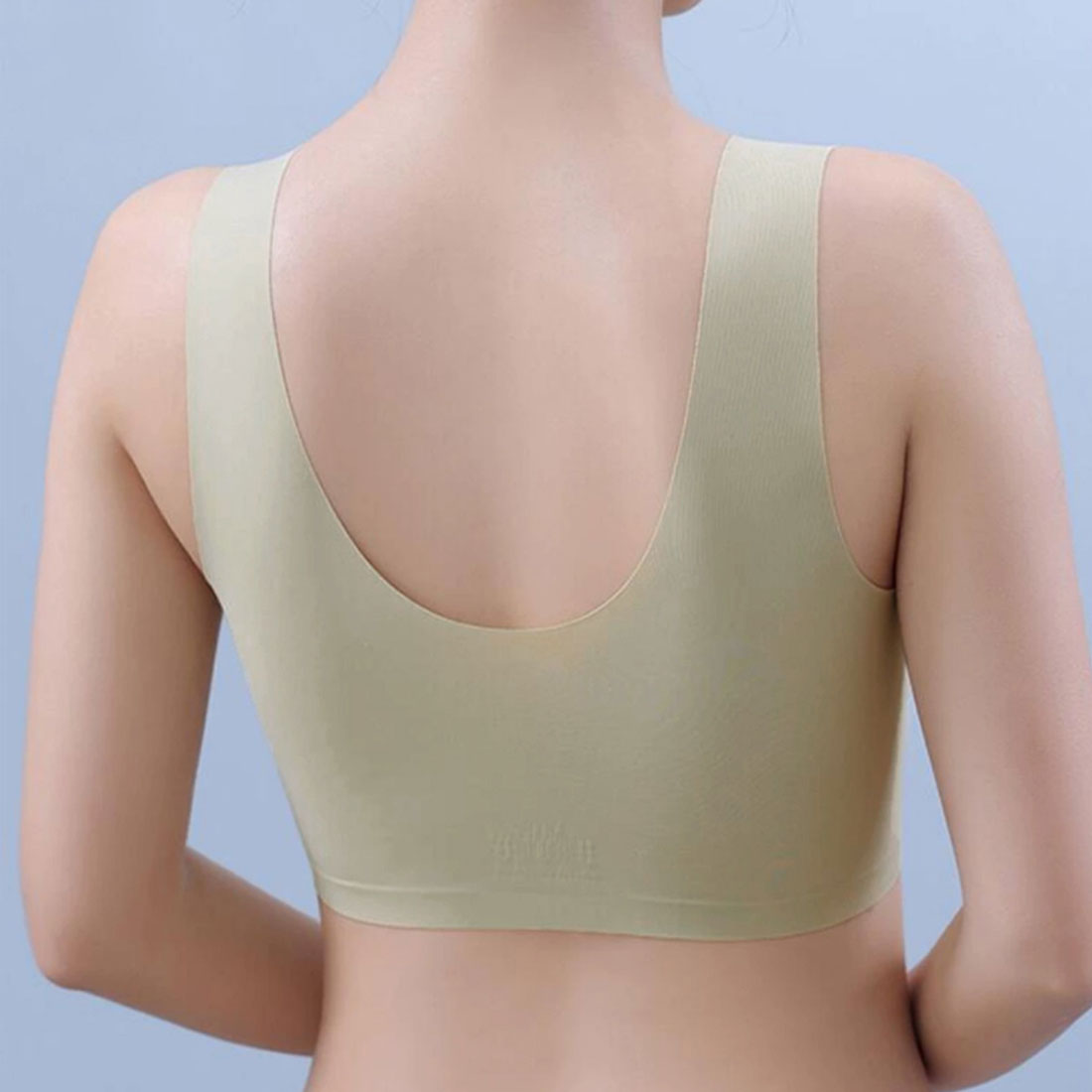 シームレスブラジャー脇高ハーフトップブラ