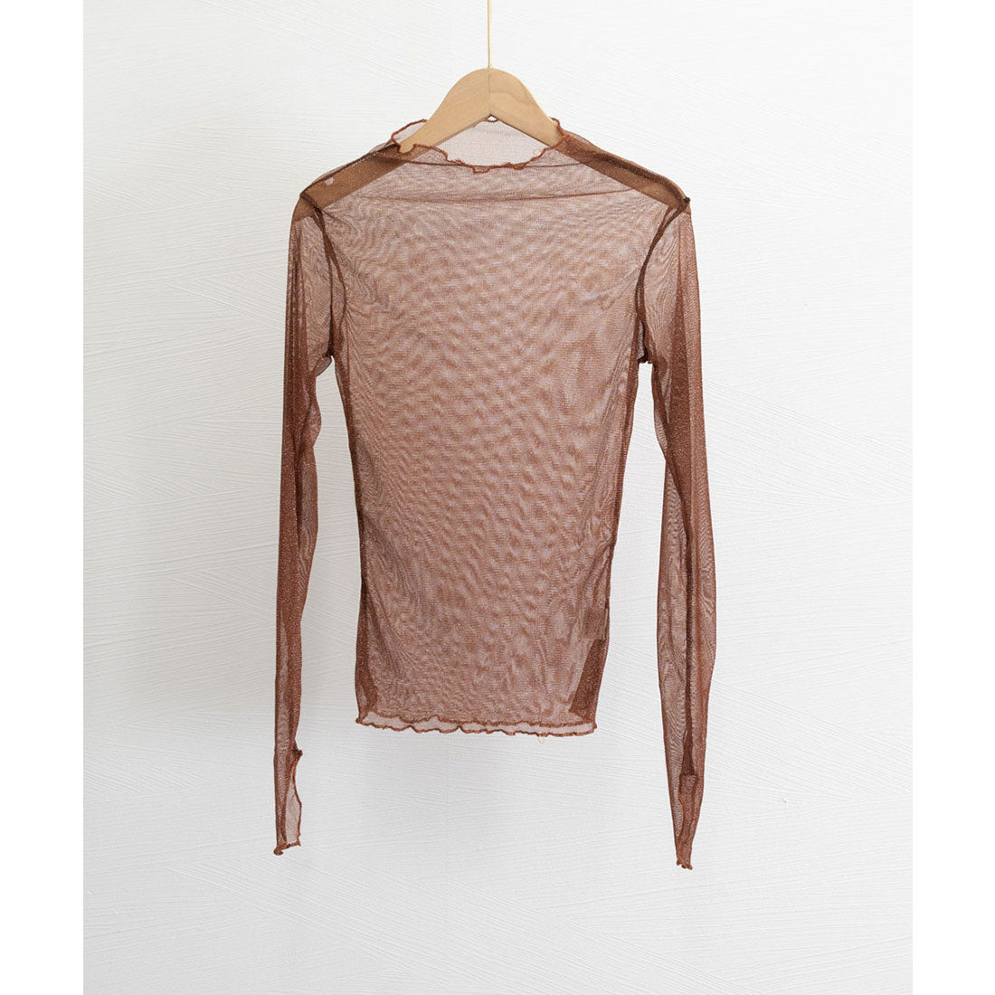 ラメ入り シースルートップス セクシー