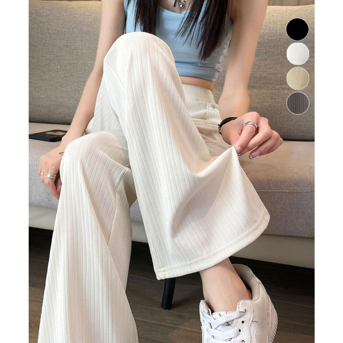 miniministore miniministore Semi-Flare Pants Ladies Long Pants